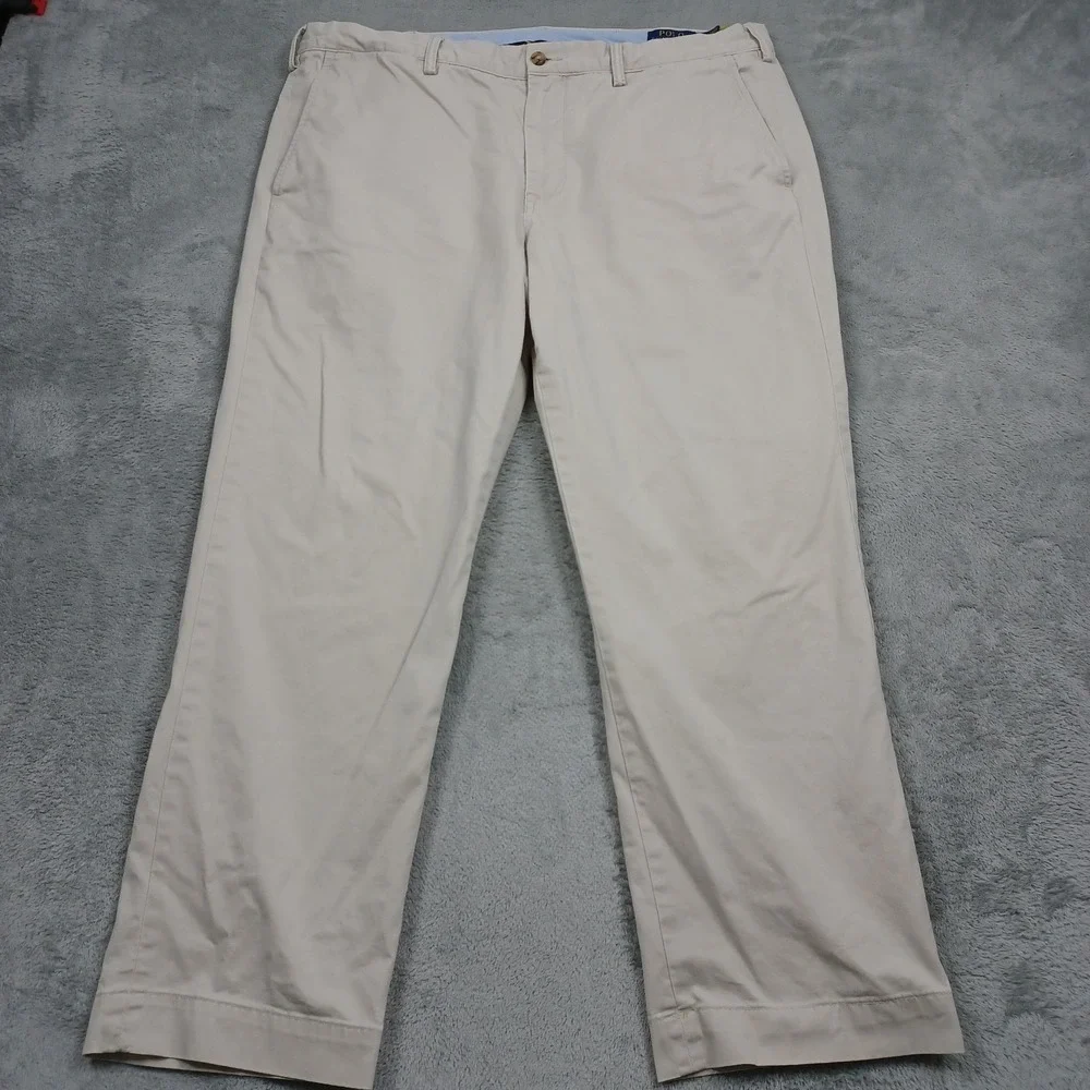 Polo Ralph Lauren Pants Mens 38x29 Beige Straight Fit Cotton Preppy Chino